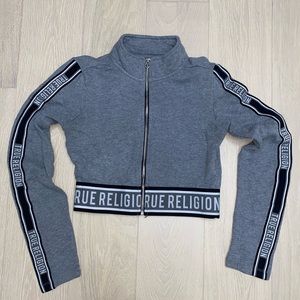 True Religion Cropped Zip up Sweater. Women’s xs